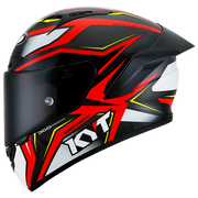 KYT NZ-Race Casco de Carbono Stride Brillante Rojo/Blanco Y6NZ0026 