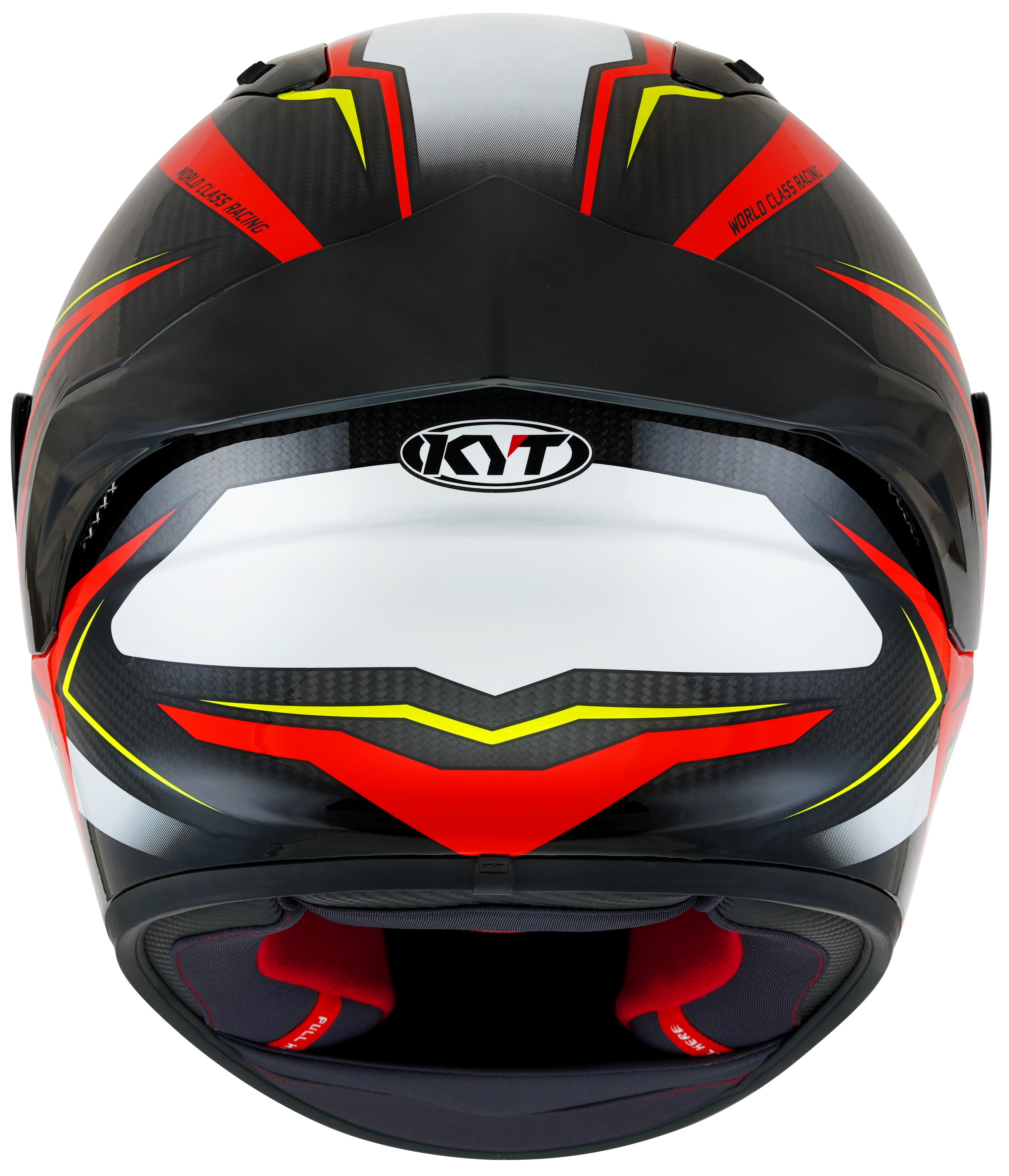 KYT NZ-Race Casco de Carbono Stride Brillante Rojo/Blanco Y6NZ0026 