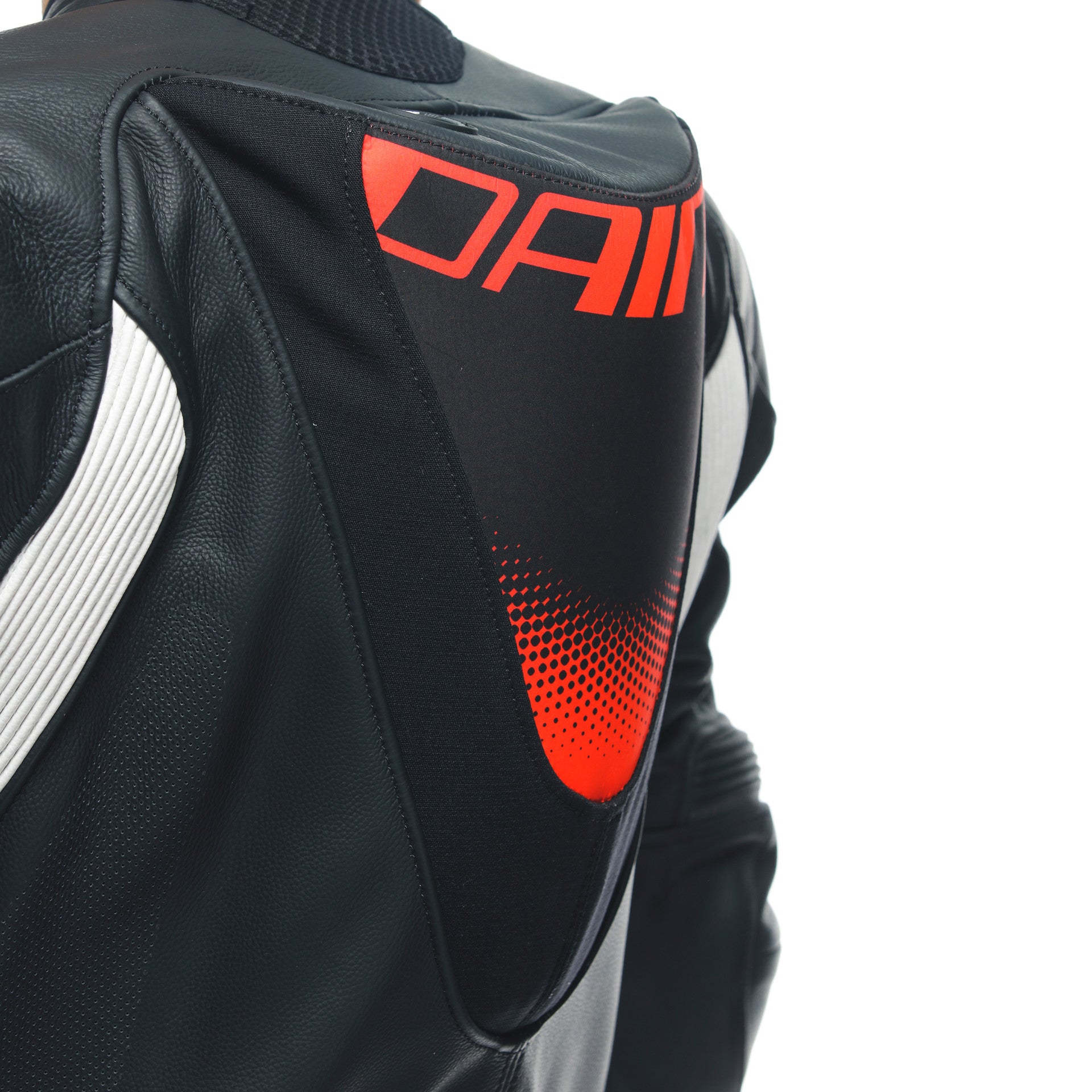 Dainese Grobnik Lady Mono de cuero – Traje de carrera perforado | Mujeres | Blanco/Rojo 