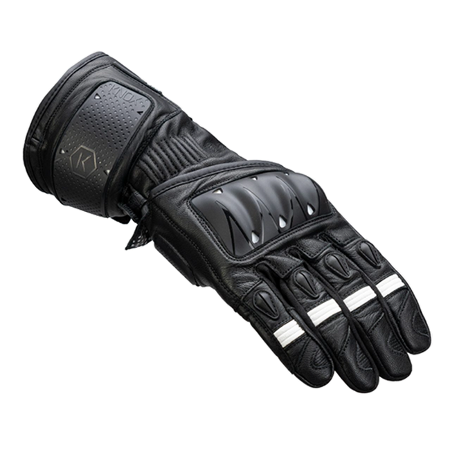 Guantes de cuero deportivos Knox Oulton MK2 | Hombre | Negro/Blanco | 1011352160050 