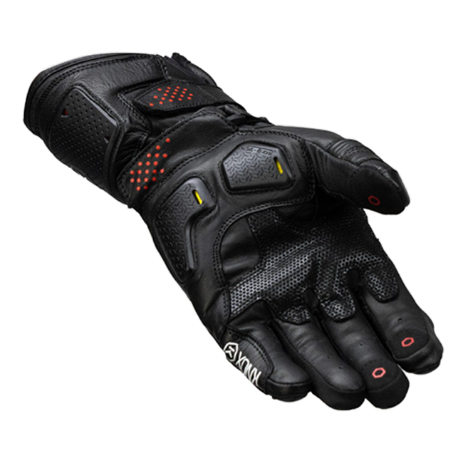 Knox Oulton MK2 guantes de cuero de deporte | Hombre | Negro/Rojo | 1011352110030 
