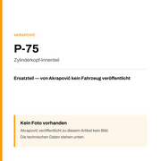 Akrapovic Zylinderkopf-Innenteil P-75 — Platzhalter, kein Herstellerfoto verfügbar