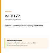 Akrapovic Schrauben und Muttern P-FB177 — Platzhalter, kein Herstellerfoto verfügbar
