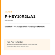 Akrapovic Hitzeschild P-HSY10R2L/A1 — Platzhalter, kein Herstellerfoto verfügbar