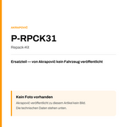 Akrapovic Repack-Kit P-RPCK31 — Platzhalter, kein Herstellerfoto verfügbar