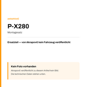 Akrapovic Montagesatz P-X280 — Platzhalter, kein Herstellerfoto verfügbar