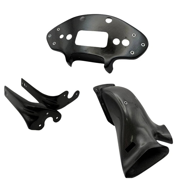 Soporte de instrumentos de carbono + canal de aire Feel Racing Ducati Panigale V2 955 (20-24) FR.495.112.C 
