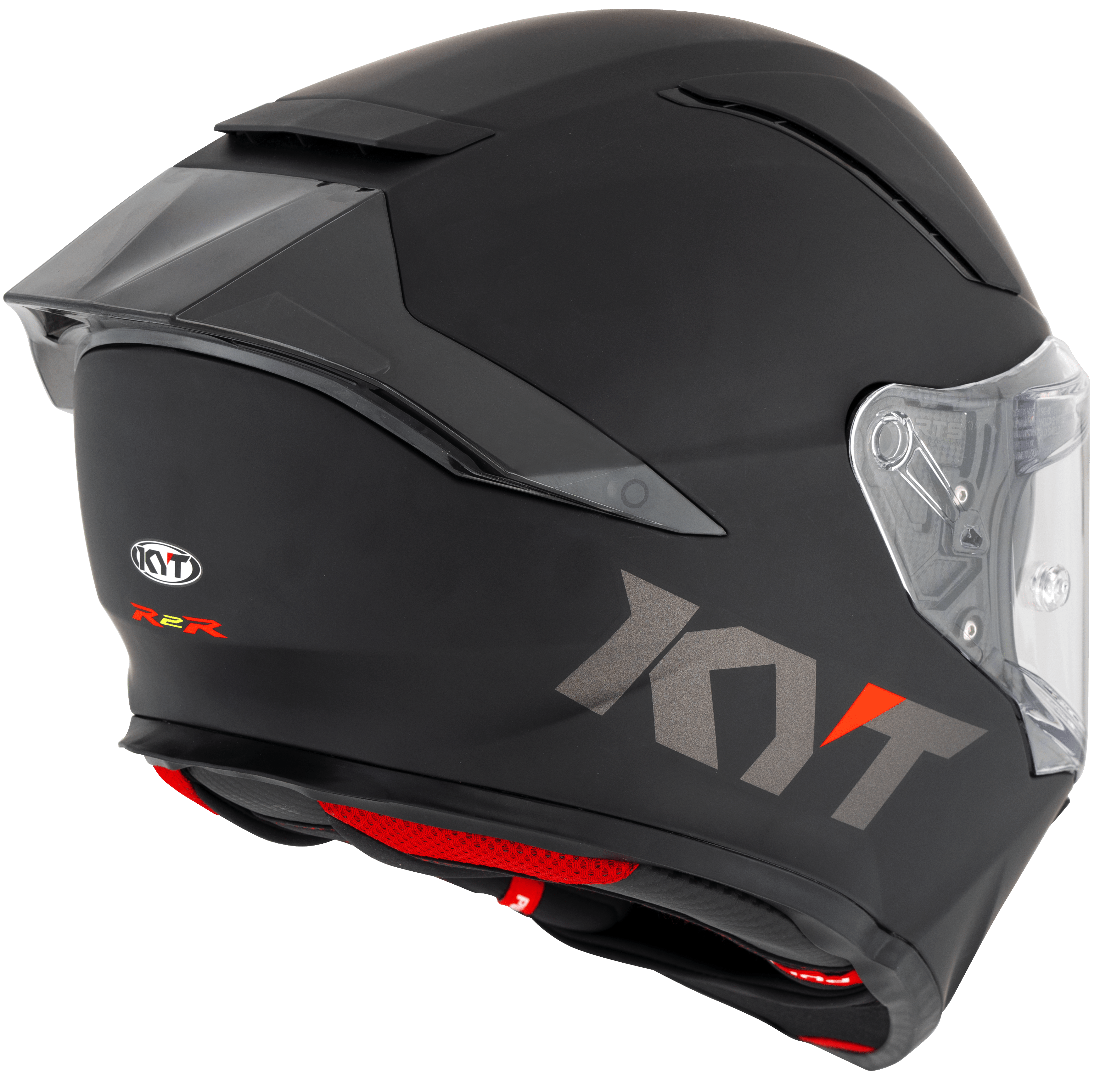 KYT R2R Casco Plano negro mate Y6R200X6 