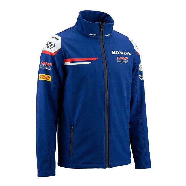Chaqueta con cremallera para sudadera del Honda HRC Racing Team azul, réplica 2026 para hombre IXON 