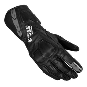 Spidi STS-3 Sport guantes de cuero para moto | Mujeres | Negro | A220026 
