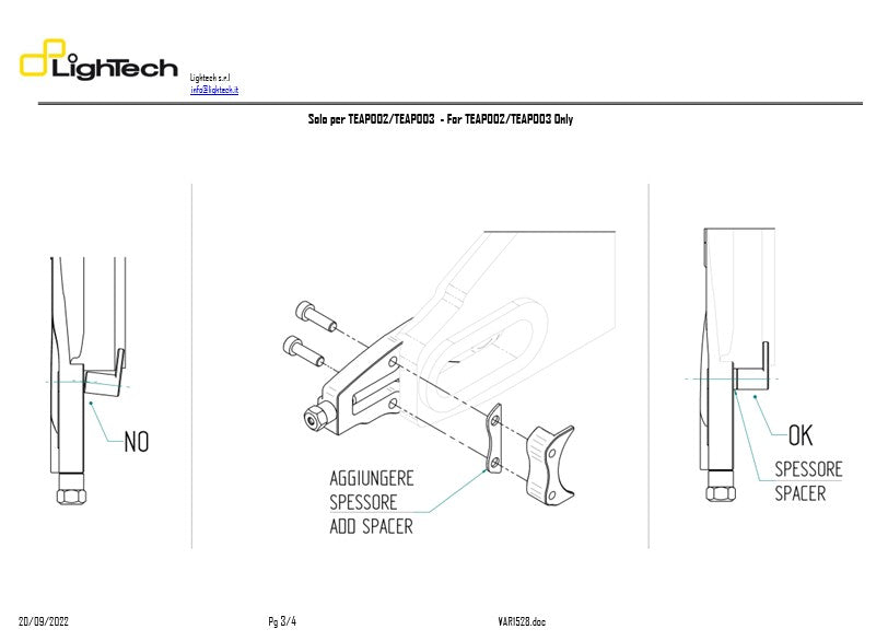 Tensor de cadena LighTech Suzuki GSX-R 600 & 750 (11-16) TESU004 