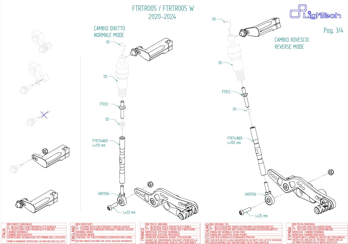 Sistema de frenos LighTech Triumph Daytona 675/765 (13-21) FTRTR005 