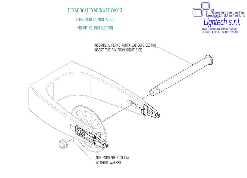 Tensor de cadena LighTech Yamaha R6 RJ27 (17-25) TEYA006 
