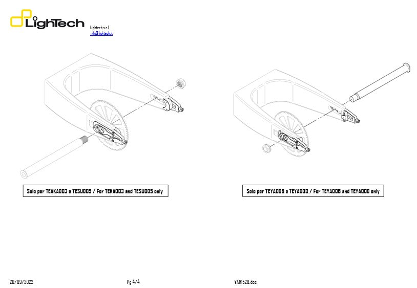 Tensor de cadena LighTech BMW S1000RR K67 (19-25) TEBM003 