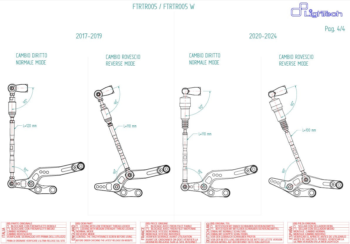 Sistema de frenos LighTech Triumph Daytona 675/765 (13-21) FTRTR005 