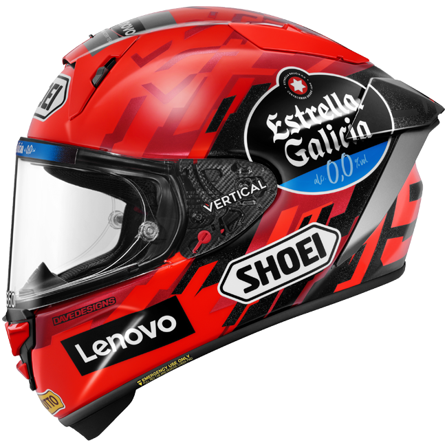 Shoei X-SPR PRO casco M.Marquez93 TC-1 réplica de Marc Márquez 2025 