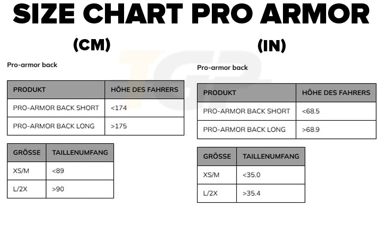 Dainese Protector de espalda Pro-Armor Back Short 2.0 - Altura <174cm/68.5in | 20187620900100 