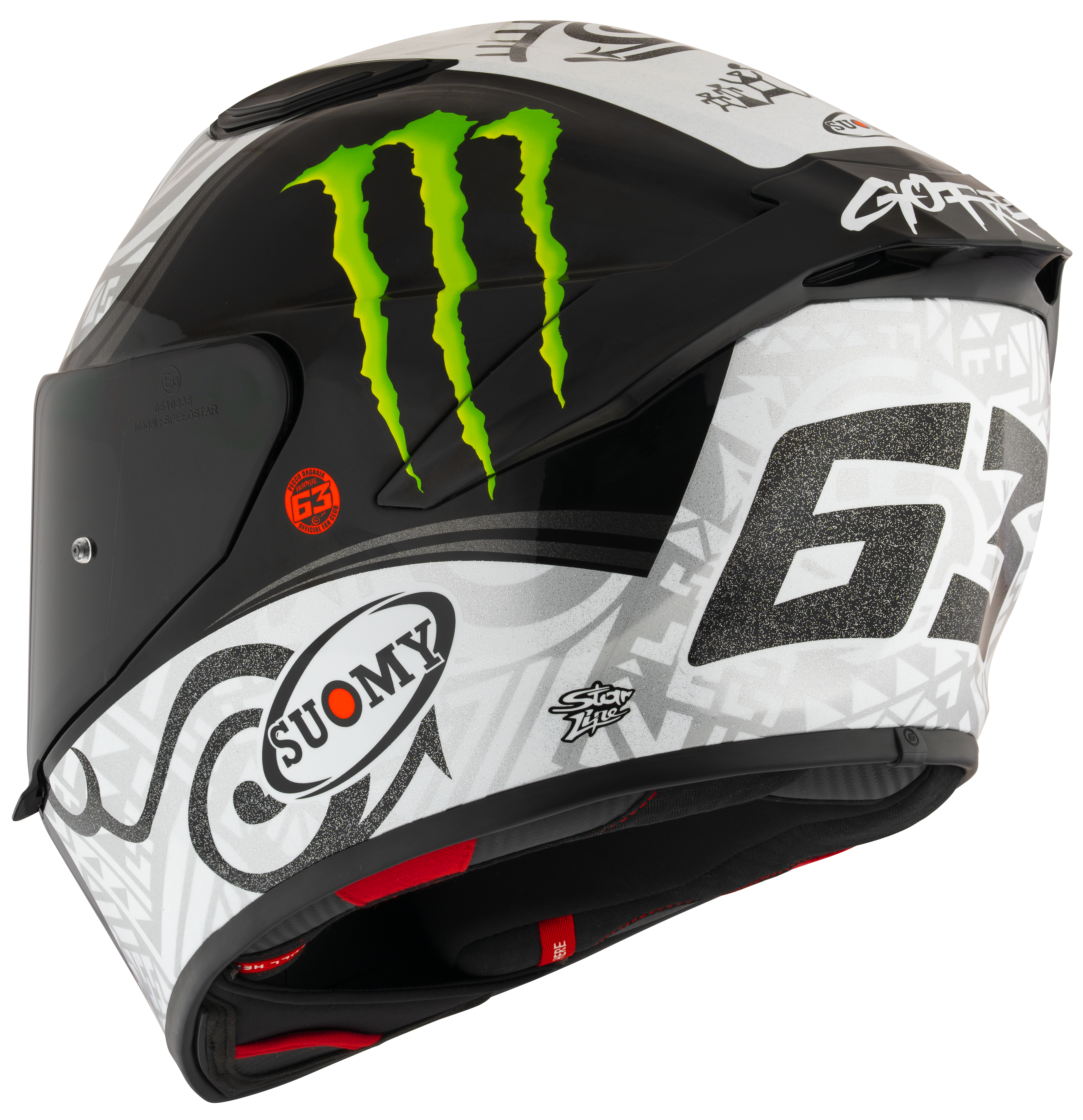Suomy Track-1 Casco Francesco Pecco Bagnaia Replica de la Prueba de Invierno 2023 K6T10015 