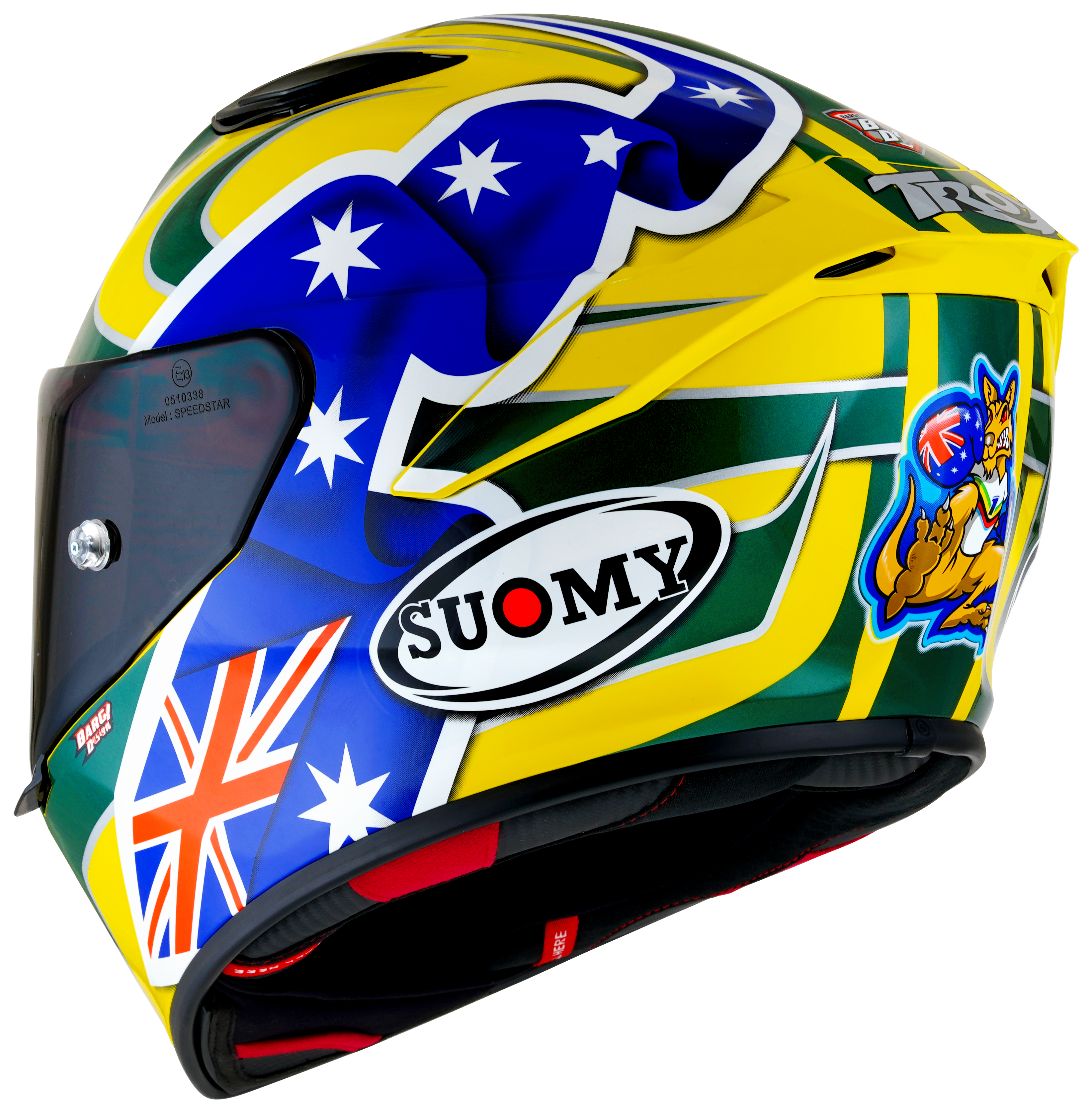 Suomy Track-1 Casco Troy Bayliss Réplica 2005 K6T10017 