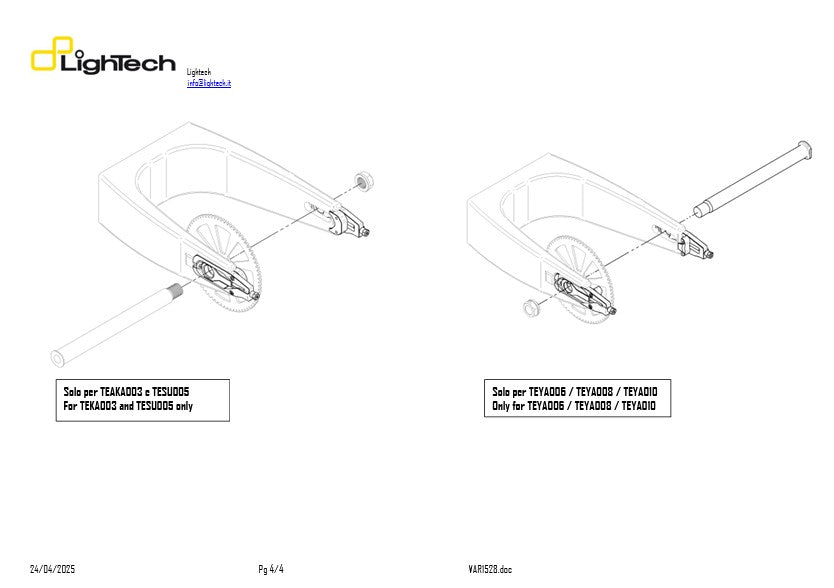 Tensor de cadena LighTech BMW S1000RR K46 (09-18) TEBM002 
