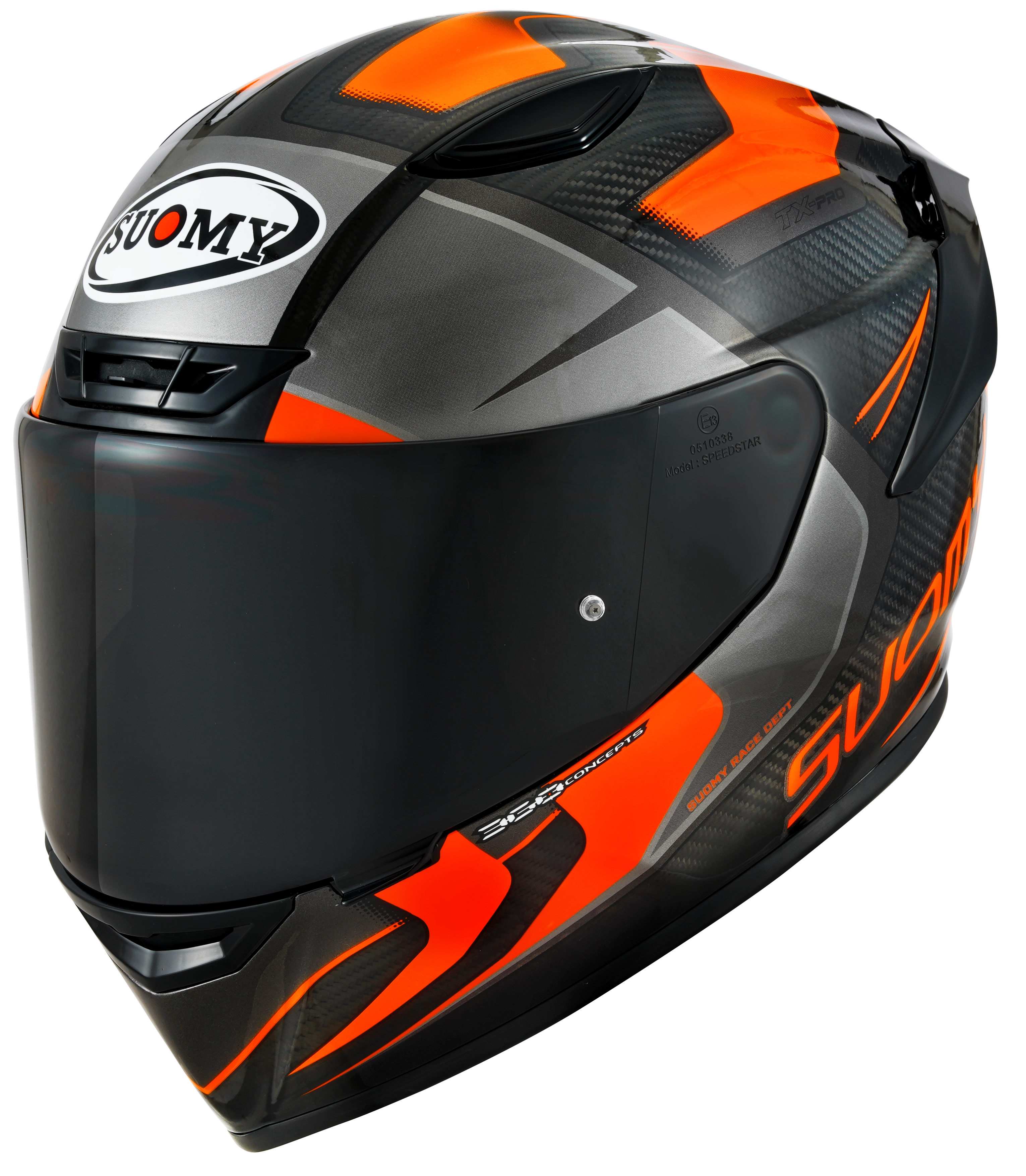 Suomy TX-Pro Casco Carbono Advance Naranja Fluo K6TX0004 