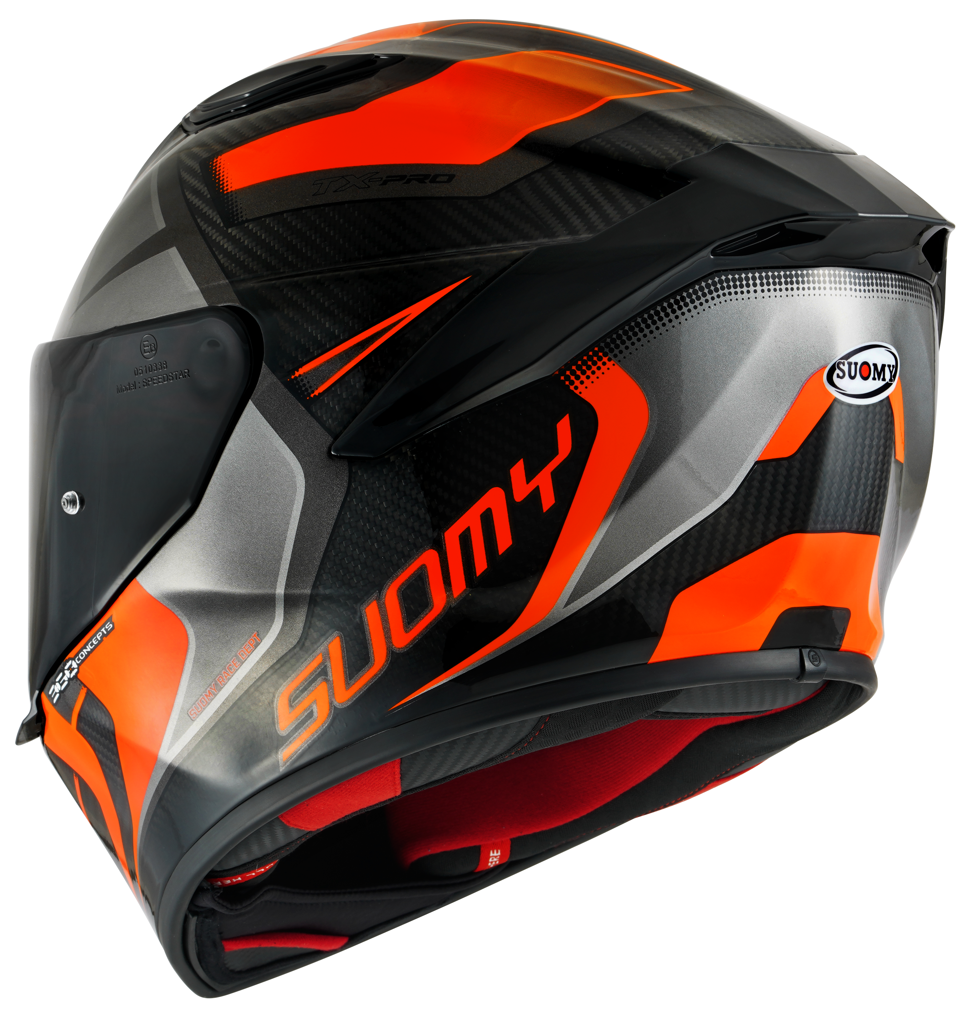 Suomy TX-Pro Casco Carbono Advance Naranja Fluo K6TX0004 