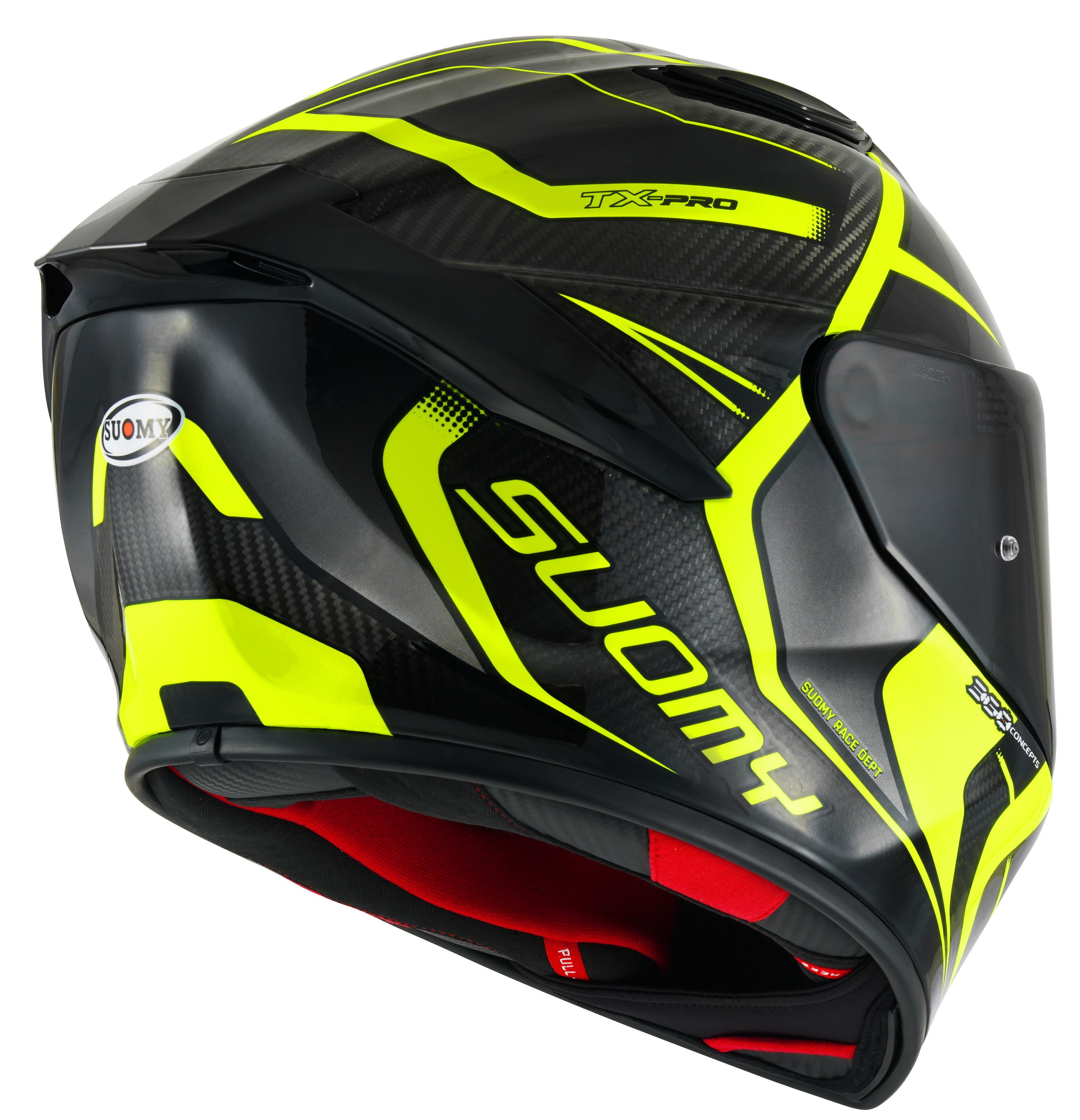 Suomy TX-Pro Casco Carbono Advance Amarillo Fluo K6TX0005 