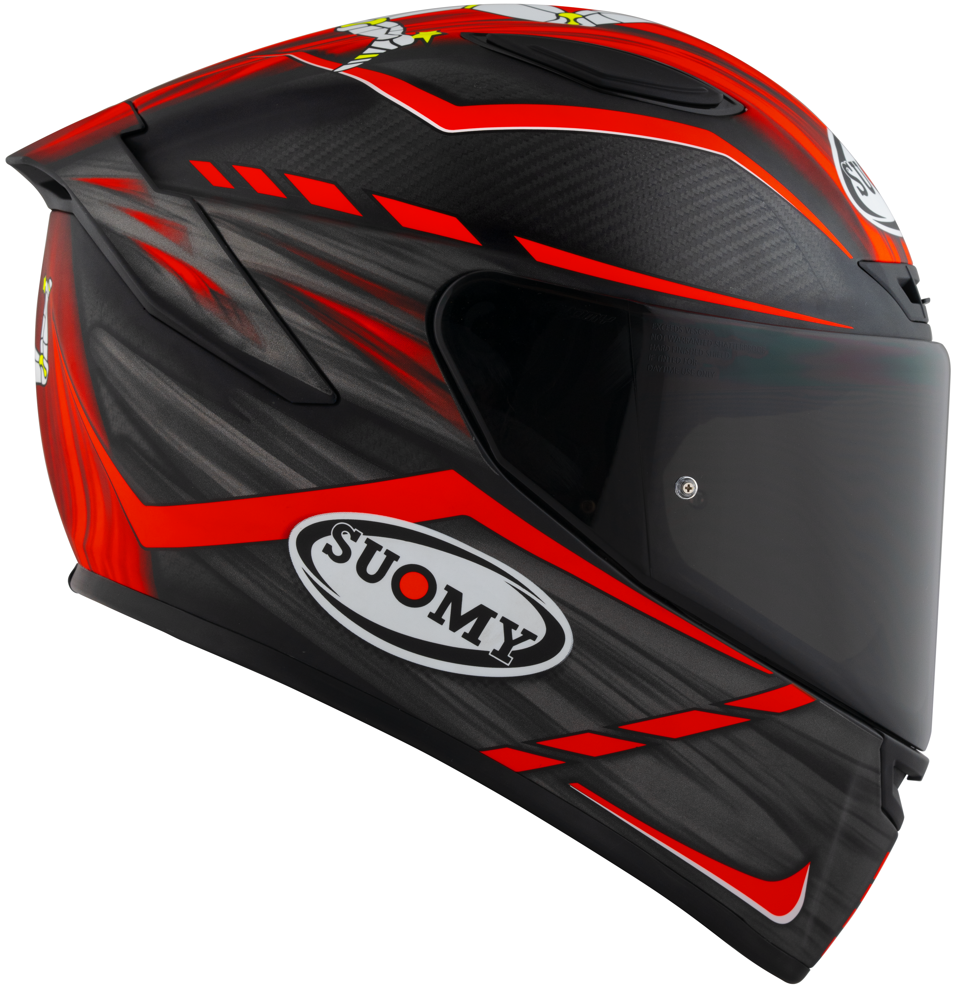 Suomy TX-Pro Casco de Carbono Johnson Replica Rojo Mate K6TX0010 