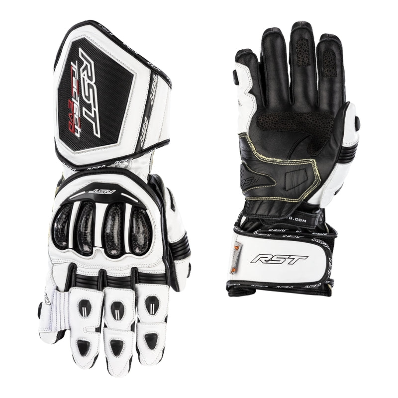 RST Tractech Evo 4 guantes de cuero para motocicleta | mujer | blanco | 103495 
