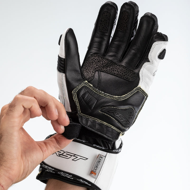RST Tractech Evo 4 guantes de cuero para motocicleta | mujer | blanco | 103495 