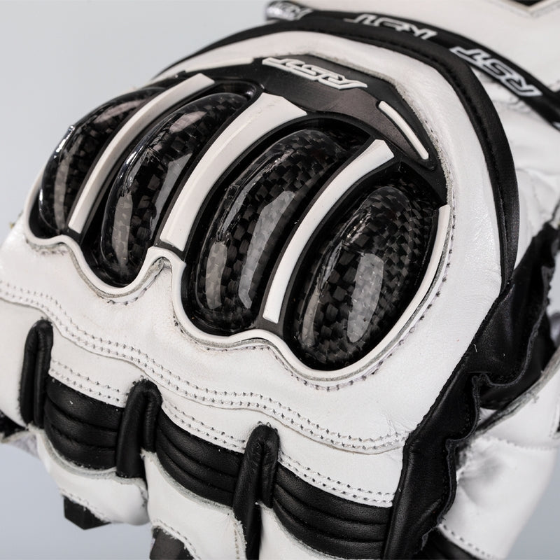 RST Tractech Evo 4 guantes de cuero para motocicleta | mujer | blanco | 103495 