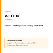 Akrapovic Endkappe V-EC108 — Platzhalter, kein Herstellerfoto verfügbar