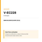 Akrapovic Endkappe BMW M1000R / S1000R (16-16) V-EC228 — Platzhalter, kein Herstellerfoto verfügbar