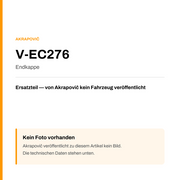 Akrapovic Endkappe V-EC276 — Platzhalter, kein Herstellerfoto verfügbar