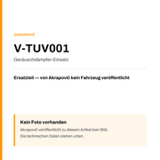 Akrapovic Geräuschdämpfer-Einsatz V-TUV001 — Platzhalter, kein Herstellerfoto verfügbar