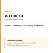 Akrapovic Geräuschdämpfer-Einsatz V-TUV019 — Platzhalter, kein Herstellerfoto verfügbar