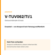 Akrapovic Geräuschdämpfer-Einsatz V-TUV062/TI/1 — Platzhalter, kein Herstellerfoto verfügbar