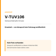 Akrapovic Geräuschdämpfer-Einsatz V-TUV106 — Platzhalter, kein Herstellerfoto verfügbar