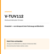 Akrapovic Geräuschdämpfer-Einsatz V-TUV112 — Platzhalter, kein Herstellerfoto verfügbar
