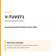 Akrapovic Geräuschdämpfer-Einsatz Kawasaki ZX-6R / ZX-6R NINJA (15-26) V-TUV271 — Platzhalter, kein Herstellerfoto verfügbar