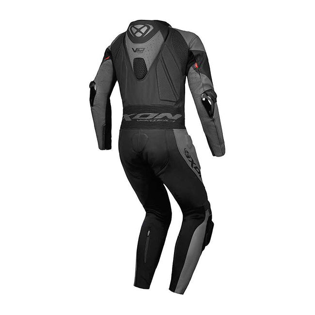 IXON Vortex 3 mono traje Mono de cuero – Mono de competición perforado | Hombre | Negro 