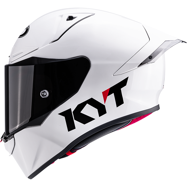 Casco de competición KYT R1R Plain blanco brillante Y6R100W3 