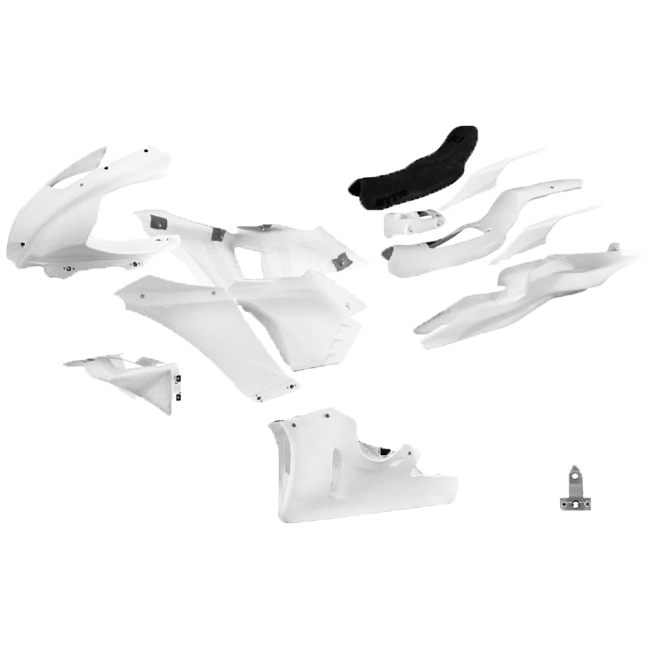 Juego completo de carenado GYTR GFK blanco Yamaha YZF-R1/M RN65 (20-25) GYT-R1RAC-F1 