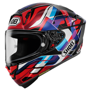 Shoei X-SPR PRO casco Valion TC-10 Rojo / Azul / Púrpura 