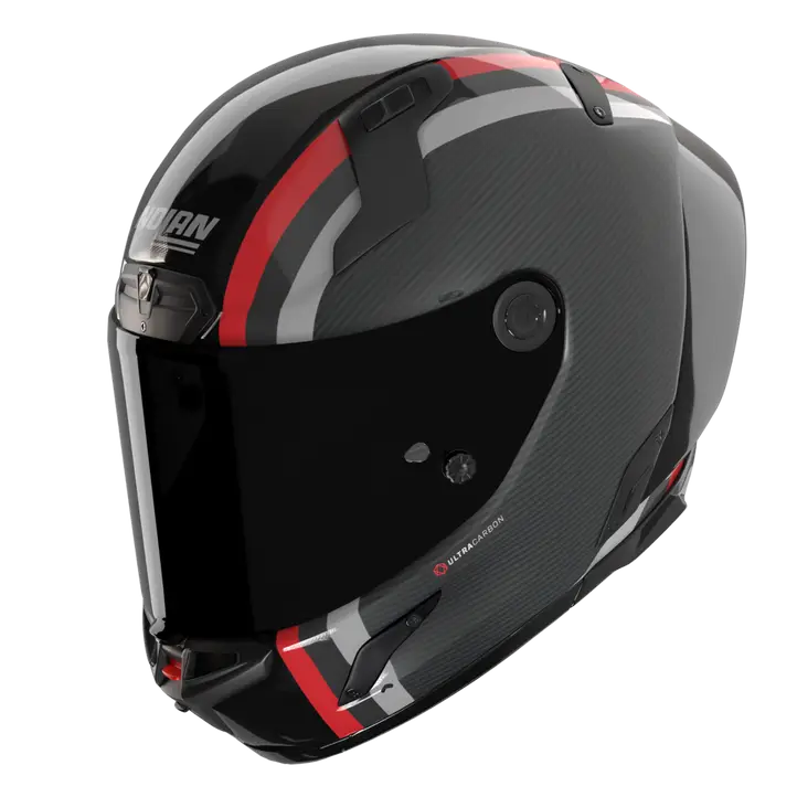 Nolan X-804 RS Casco Ultra Carbon Gemini Negro/Rojo/Antracita 364 
