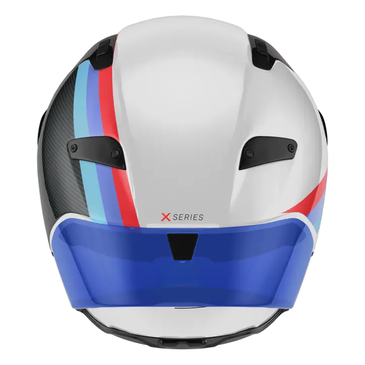 Casco Nolan X-804 RS Ultra Carbon Gemini Blanco/Azul/Rojo 365 
