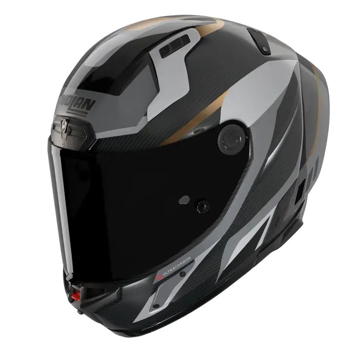 Nolan X-804 RS Casco Ultra Carbon Lesmo Negro/Gris/Oro 361 