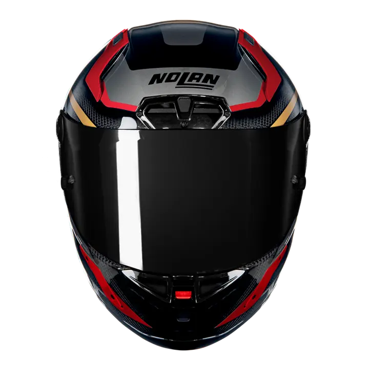 Nolan X-804 RS Casco Ultra Carbon Lesmo Rojo/Gris/Oro 362 