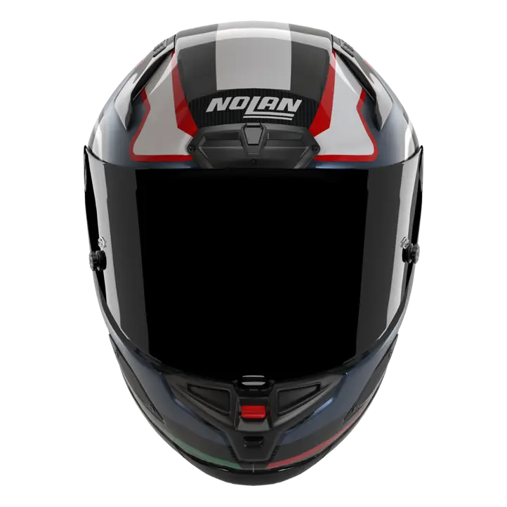 Casco Nolan X-804 RS Ultra Carbon Piega Oscuro Azul/Azul/Rojo 366 