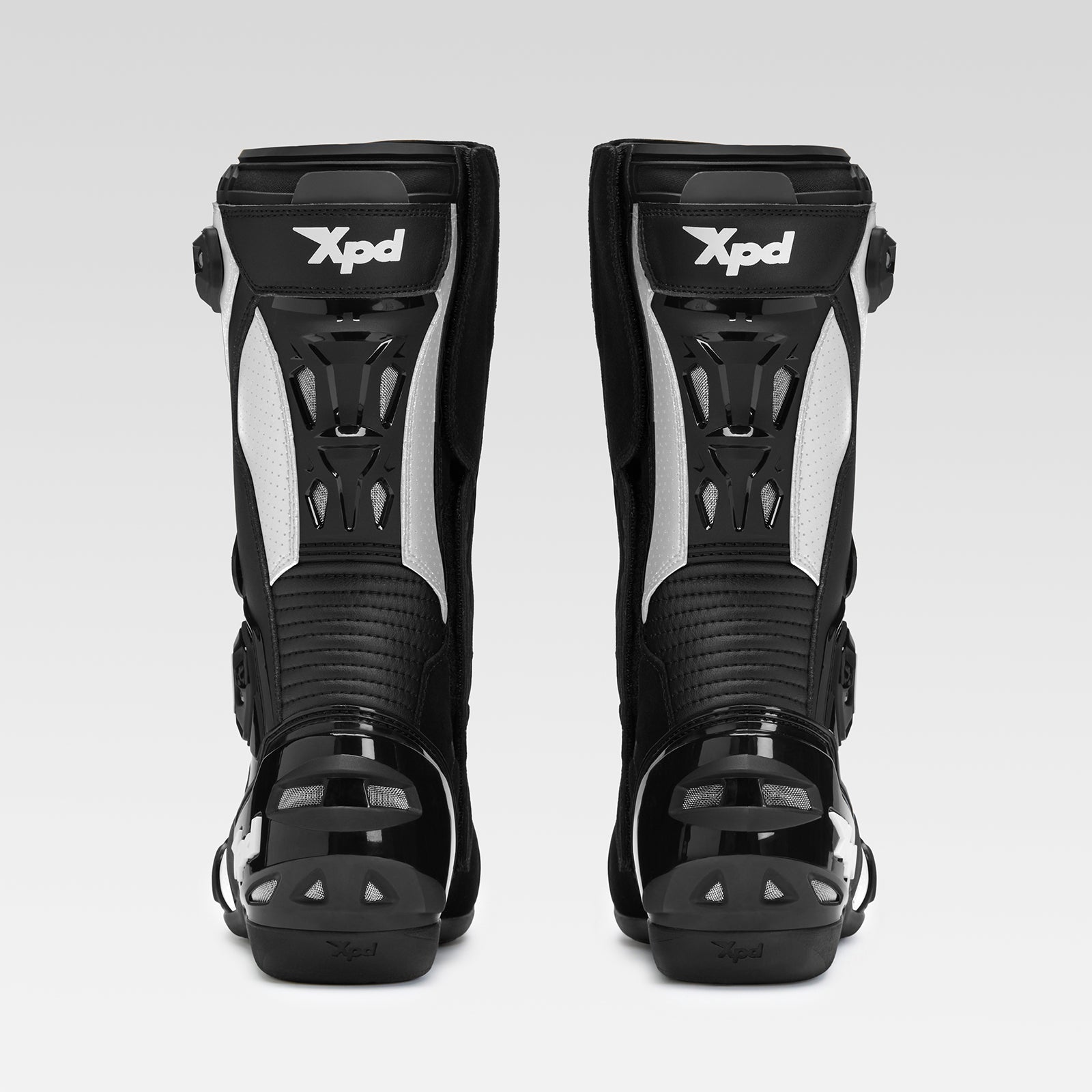 XPD XP6-S botas de moto | Hombre | Blanco/Negro 